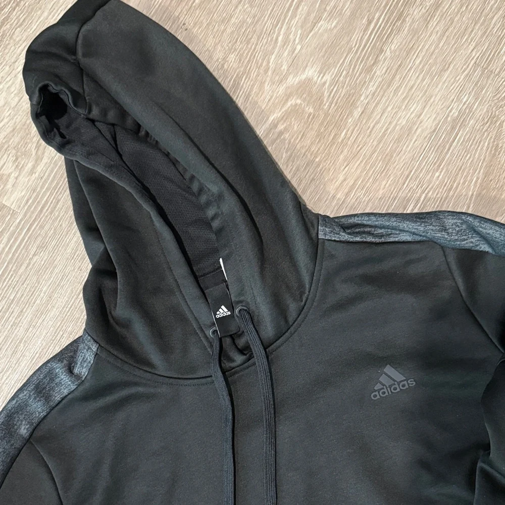 Adidas Black and Gray Hoodie - Picture 3 of 3